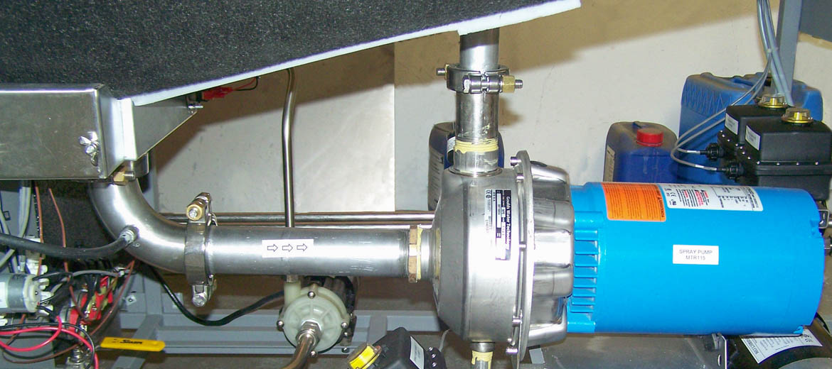 Spray Pump and Plumbing